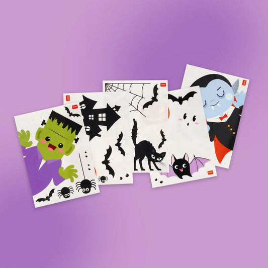 Legami - Set de 35 Autocollants Électrostatiques pour Fenêtre - Halloween