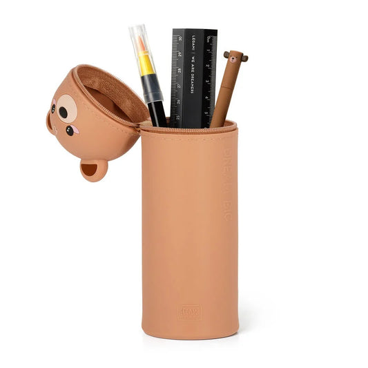 Legami - Trousse 2-en-1 ronde en silicone - Ours