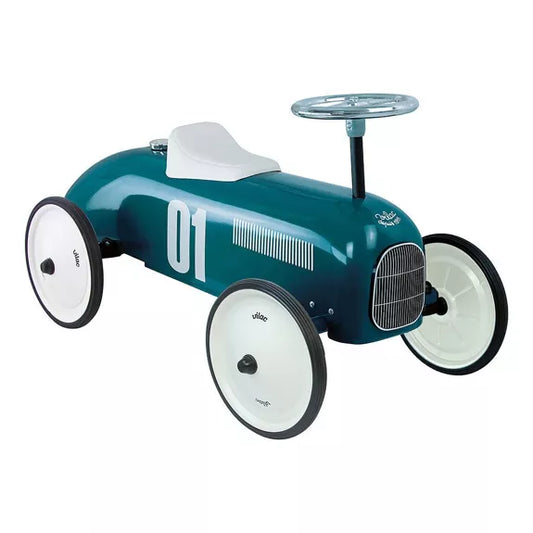 Porteur en métal - Voiture vintage bleu pétrole - Vilac