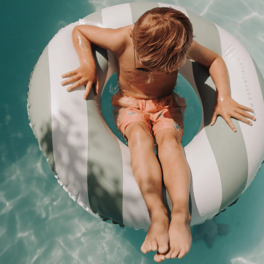 Bouée de piscine - Rayures vertes Ø 90 cm