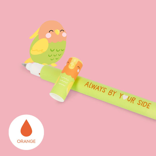 Legami - Set de 2 Stylos à Encre Gel Effaçable Saint-Valentin + Lampe Décorative de Table en Forme d’Ampoule - Love is in the Air