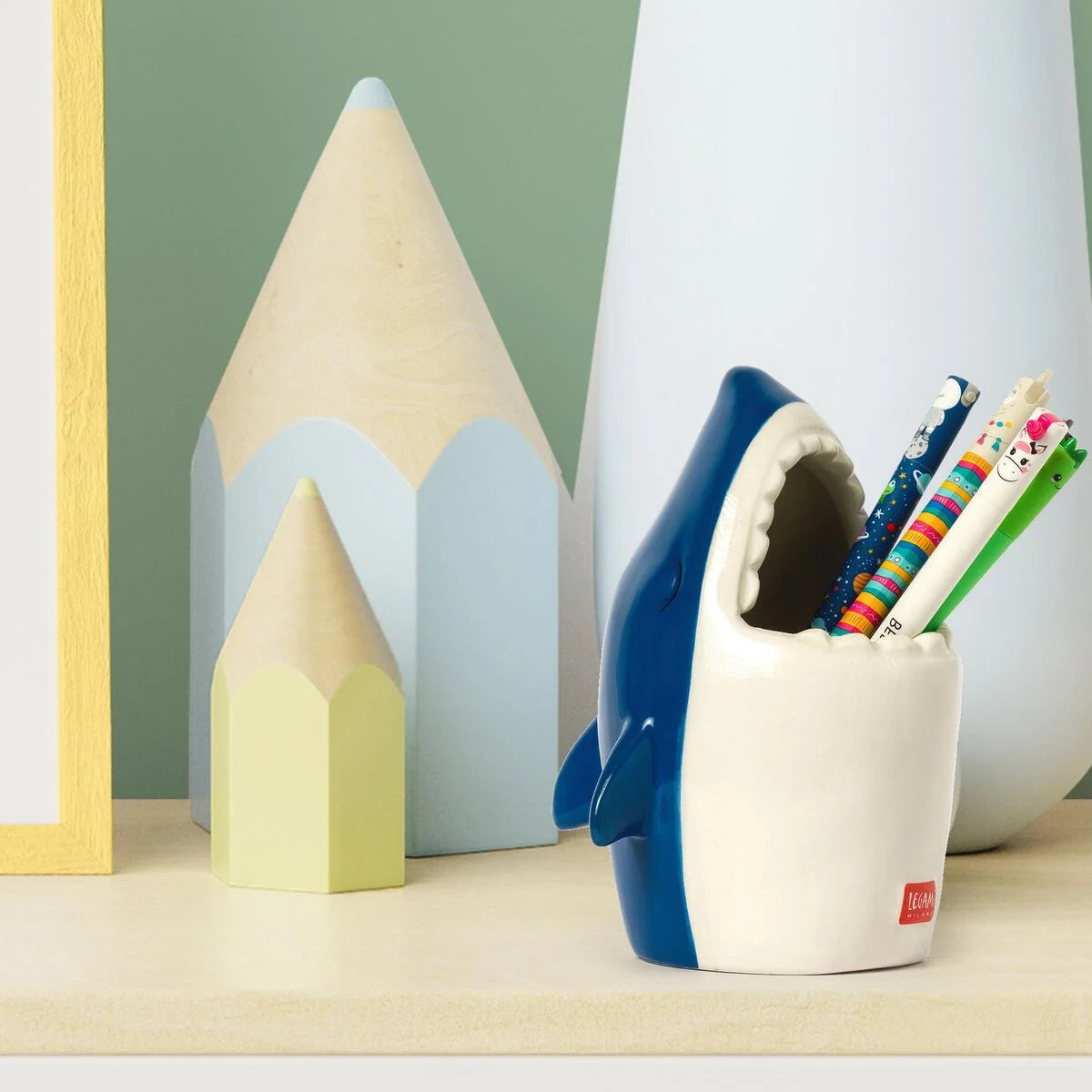 Legami - Pot à Crayons en Céramique - Requin