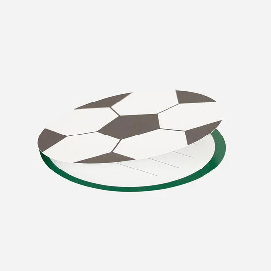 Lot de 8 invitations d'anniversaire - Ballon de foot