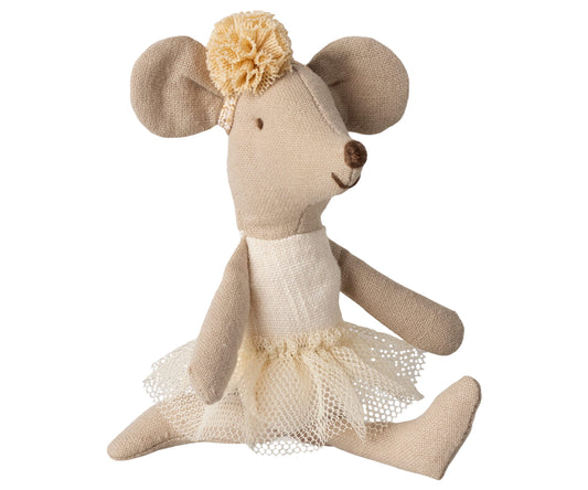 Souris Ballerine – Petite Sœur – Blanc cassé