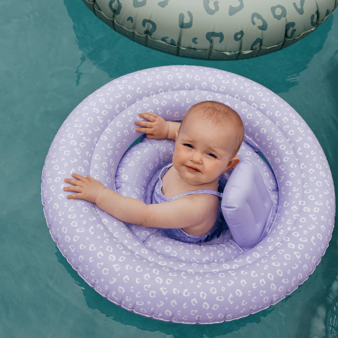 Bouée pour bébés - Léopard lila 0-1 an