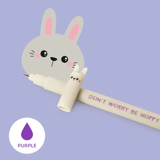 Legami - Stylo à encre gel effaçable - Lapin