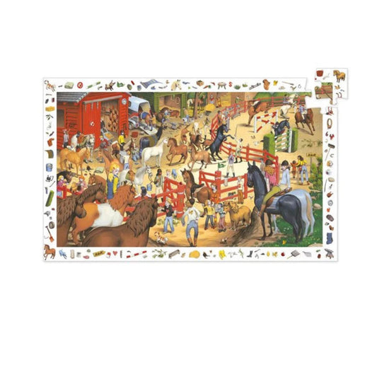 Puzzle d'observation Equitation - 200 pièces - Djeco