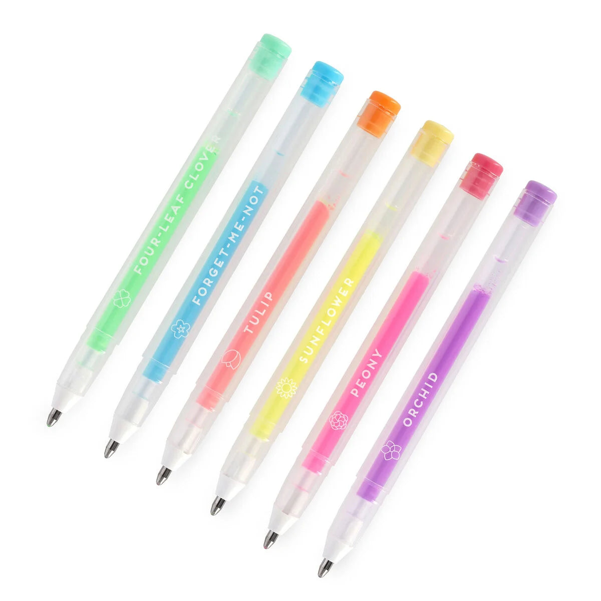 Legami - Set de 6 stylos à encre gel pastel - Spring is in the Air
