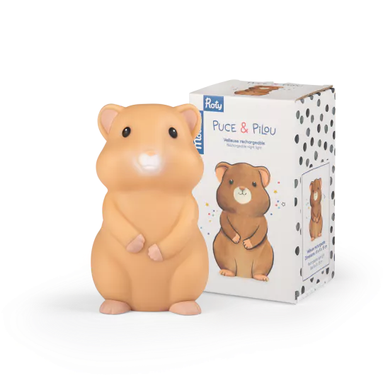 Veilleuse hamster Puce & Pilou - Moulin Roty