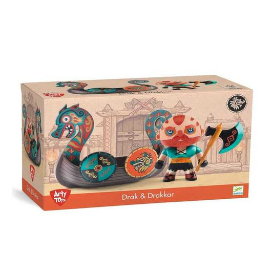 Figurine Arty Toys - Pirate Drak & Drakkar - Djeco