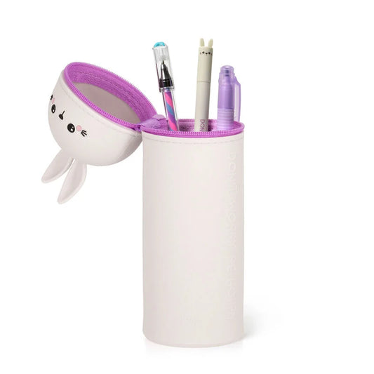 Legami - Trousse 2-en-1 ronde en silicone - Lapin