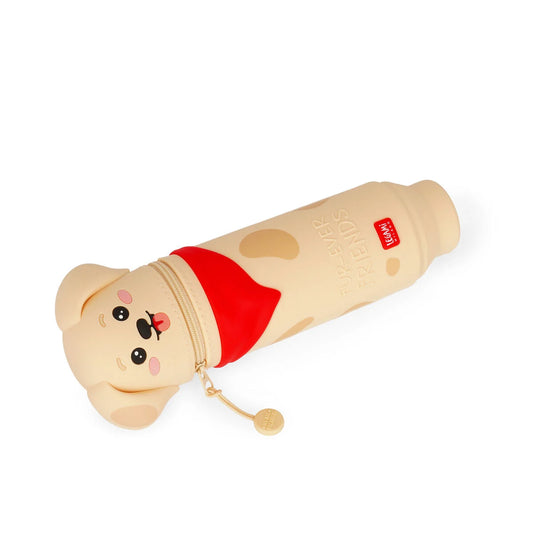 Legami - Trousse 2 en 1 en Silicone Golden « Fur-ever Friends »