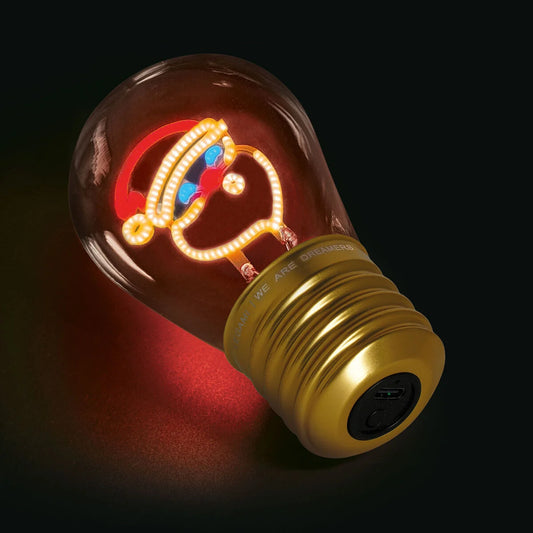 Legami - Lampe Décorative de Table en Forme d’Ampoule - Santa Claus - Bulb Fiction