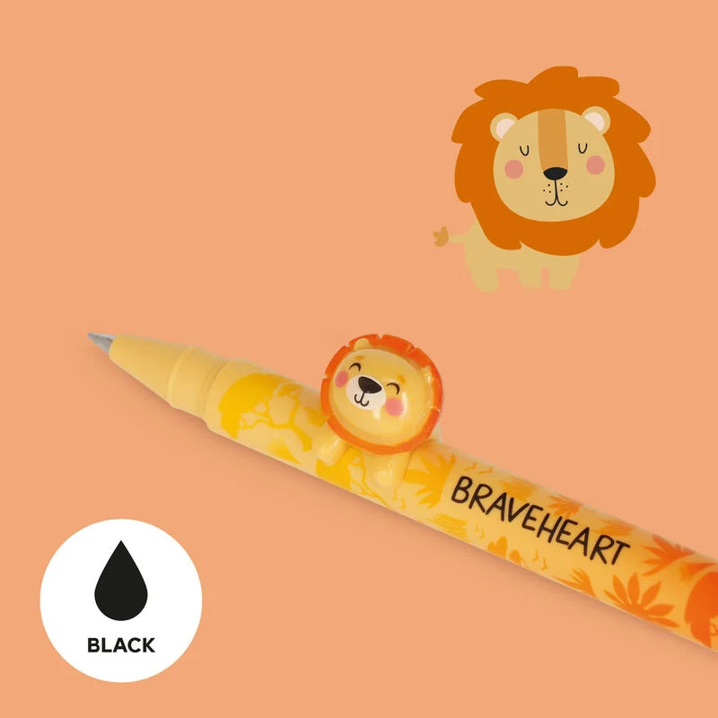 Legami - Stylo à encre gel - Lovely Friends Lion