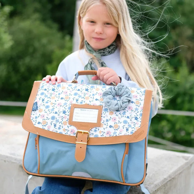 Tann's x Cyrillus - Cartable Candice bleu - 38cm