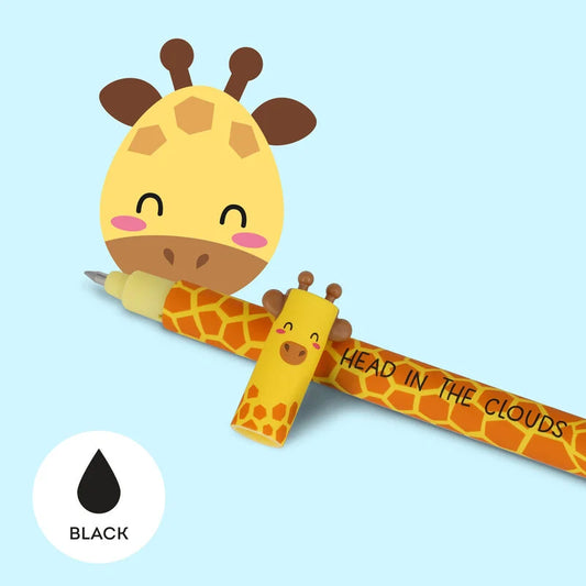 Legami - Stylo à encre gel effaçable - Girafe