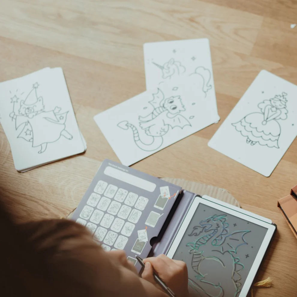 Kidywolf - Recharge de feuilles pour mini tablette - Il était une fois et Animaux