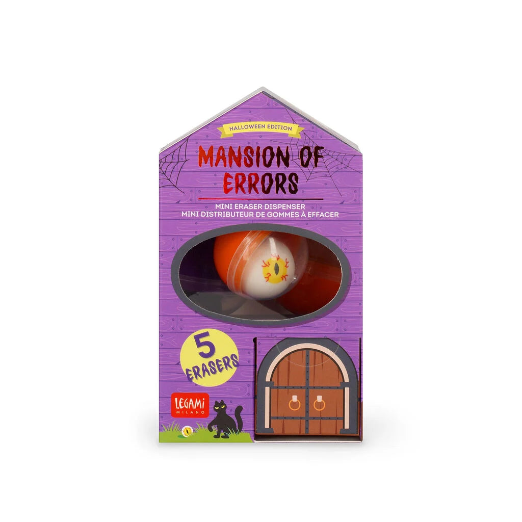 Legami - Mini Distributeur de Gommes - Mansion of Errors - Halloween