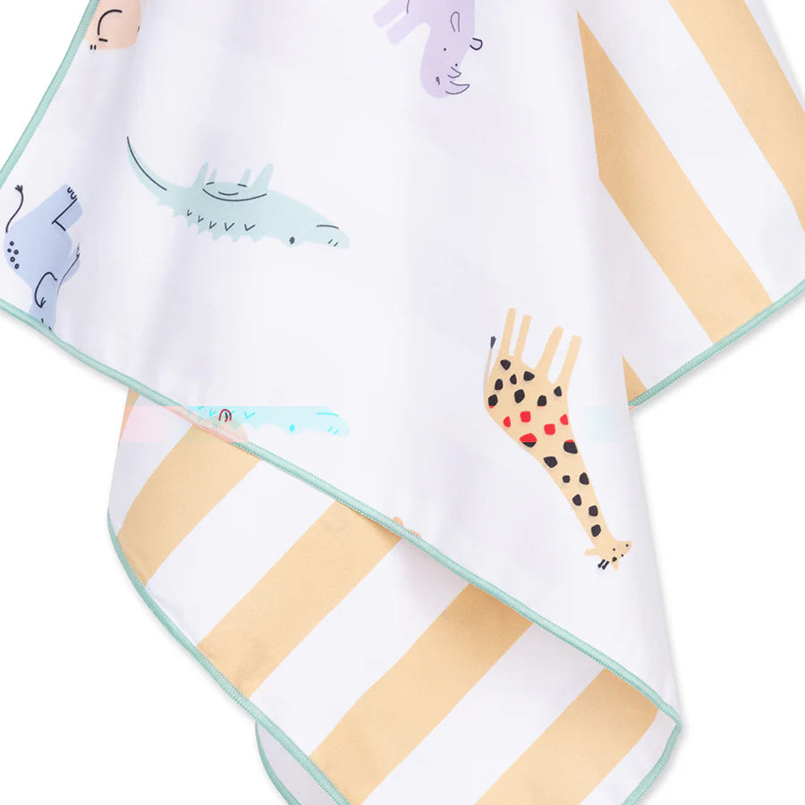 Serviette en microfibre - Multicolore 135 x 65 cm