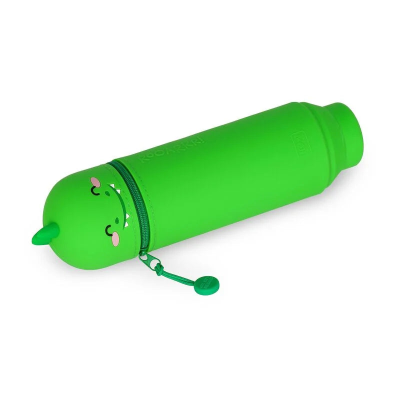 Legami - Trousse 2-en-1 ronde en silicone - Dino