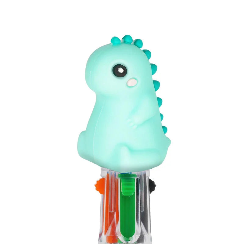 Legami - Mini stylo à bille 4 couleurs - Dino