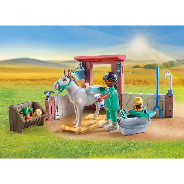 Playmobil - Country - Vétérinaire avec animaux de la ferme