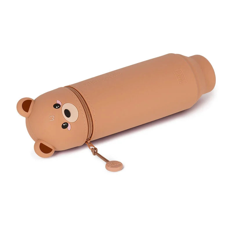 Legami - Trousse 2-en-1 ronde en silicone - Ours