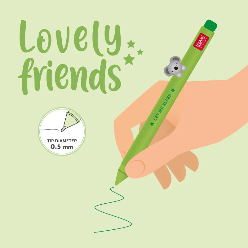 Legami - Stylo à encre gel - Lovely Friends Koala