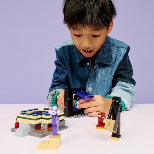LEGO - Minecraft - Voyage à travers les Portails du Nether et de l’Ender