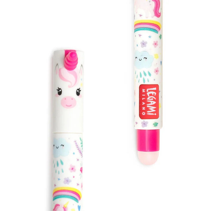 Legami - Stylo à encre gel effaçable - Licorne