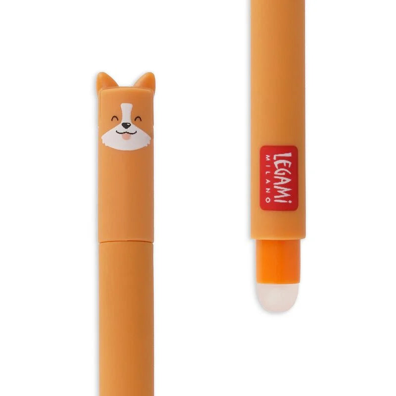 Legami - Stylo à encre gel effaçable - Corgi