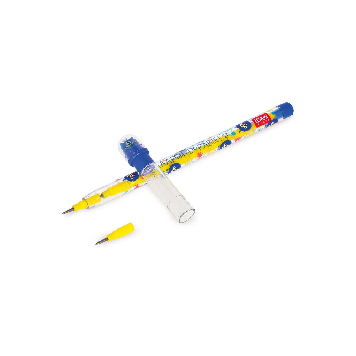 Legami - Crayon à papier empilable avec gomme - Monstre