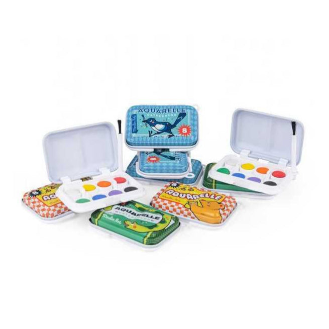 Mini palette aquarelle bleue - Moulin Roty