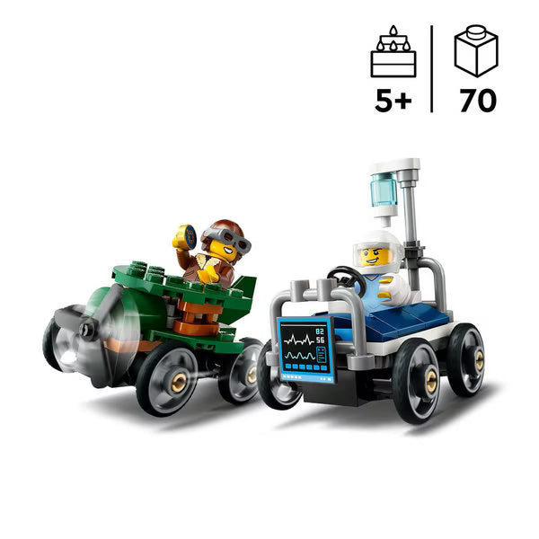 LEGO - City - Pack de bolides de course : avion contre lit d'hôpital