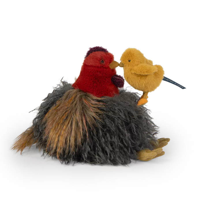 Peluche poule Tout autour du monde - Moulin Roty