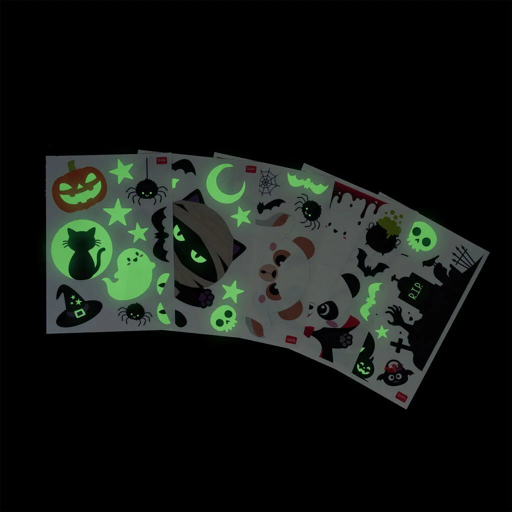 Legami - Lot de 40 Autocollants Fenêtre Windo-Wow - Halloween