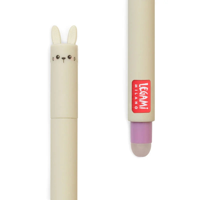 Legami - Stylo à encre gel effaçable - Lapin