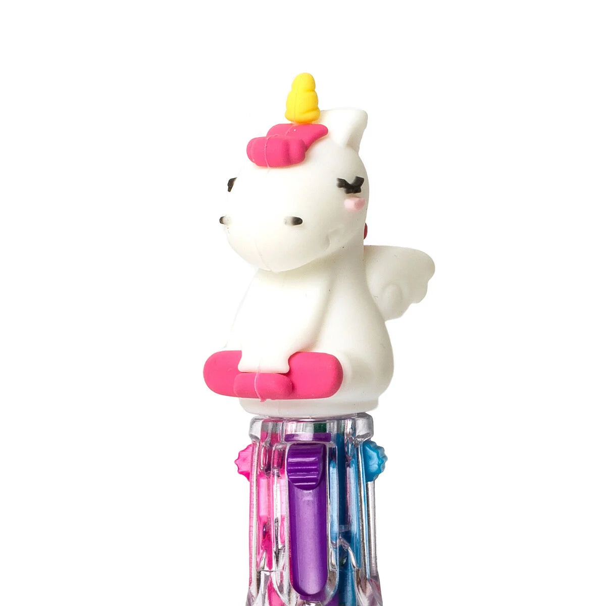 Legami - Mini stylo à bille 4 couleurs - Licorne