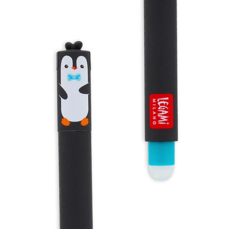 Legami - Stylo à encre gel effaçable - Pingouin