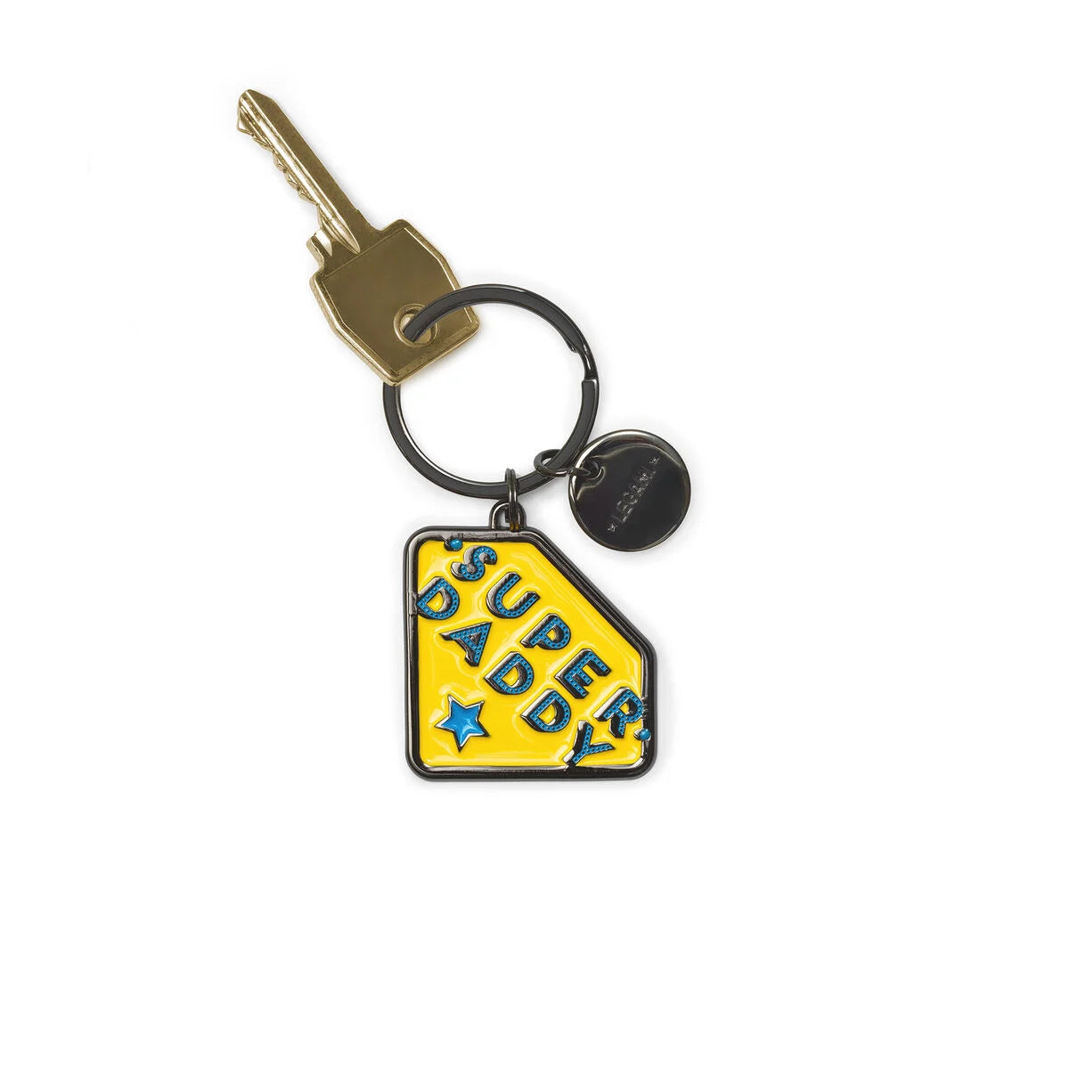 Legami - Porte-Clés en Métal Émaillé - Super Daddy - What A Key Ring!