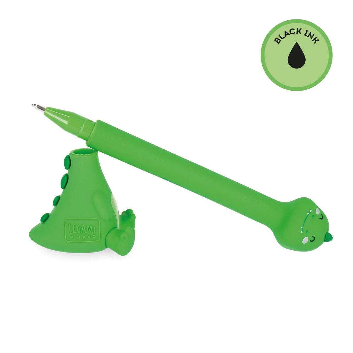 Legami - Stylo à bille Dino avec base - Stand-Ink Ovation