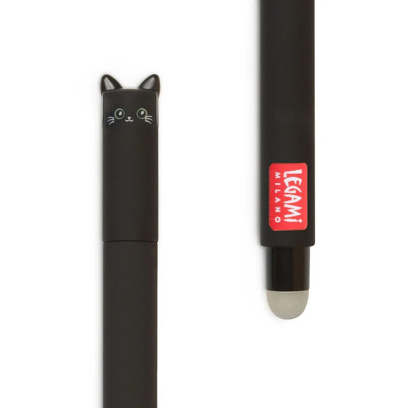 Legami - Stylo à encre gel effaçable - Chat
