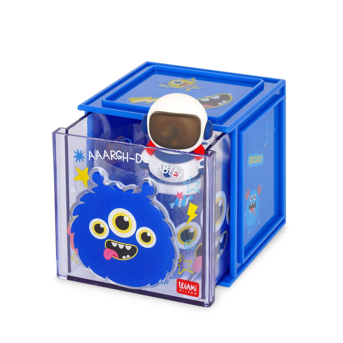 Legami - Boîte empilable de bureau - Monstre Cutie Cube