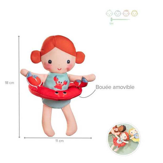 Poupée de bain Axelle le crabe - Lilliputiens
