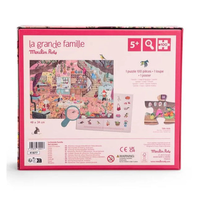 Puzzle d'observation À la maison - 100 pièces - Moulin Roty