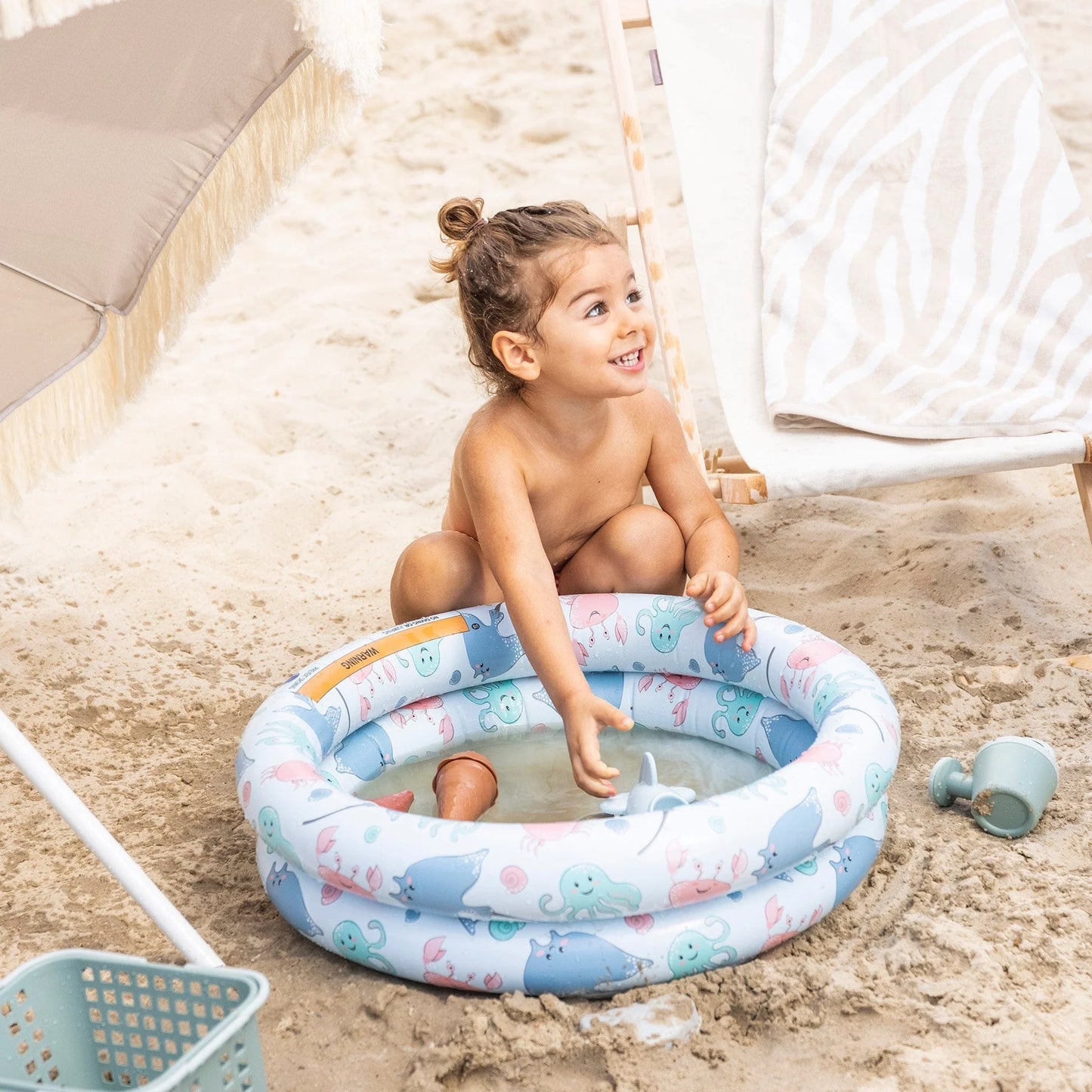 Piscine pour bébés - Animaux marins Ø 60 cm