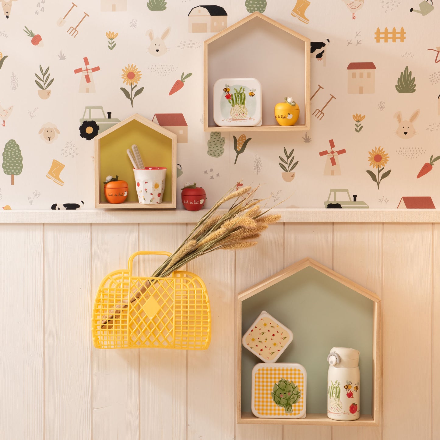 Petit panier jaune