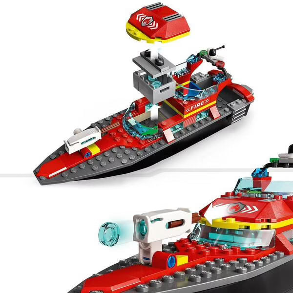 LEGO - City - Le Bateau de Sauvetage des Pompiers