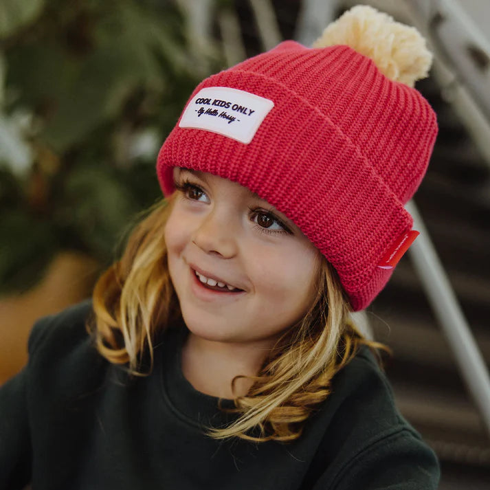 Bonnet - Color Block Framboise - 2-5 ans - Hello Hossy