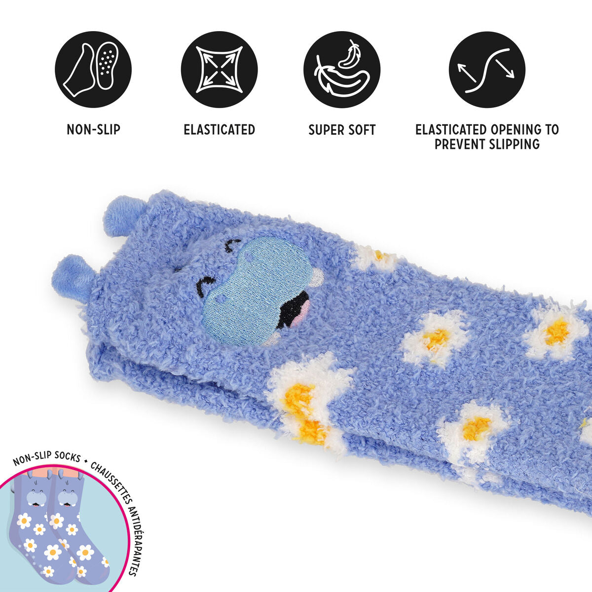 Legami - Chaussettes antidérapantes - Hippo